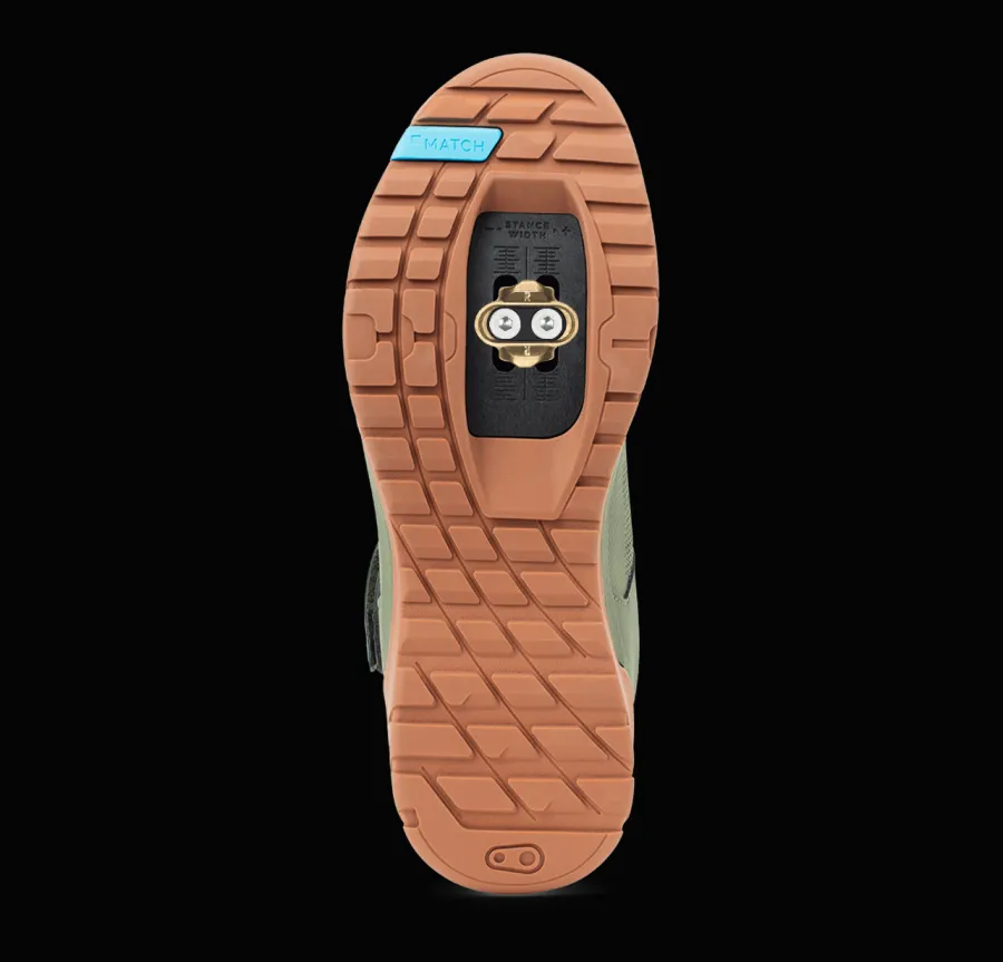 Crankbrothers Mallet Enduro Speed Lace Clip-In Shoes - Green/Gum Fashion