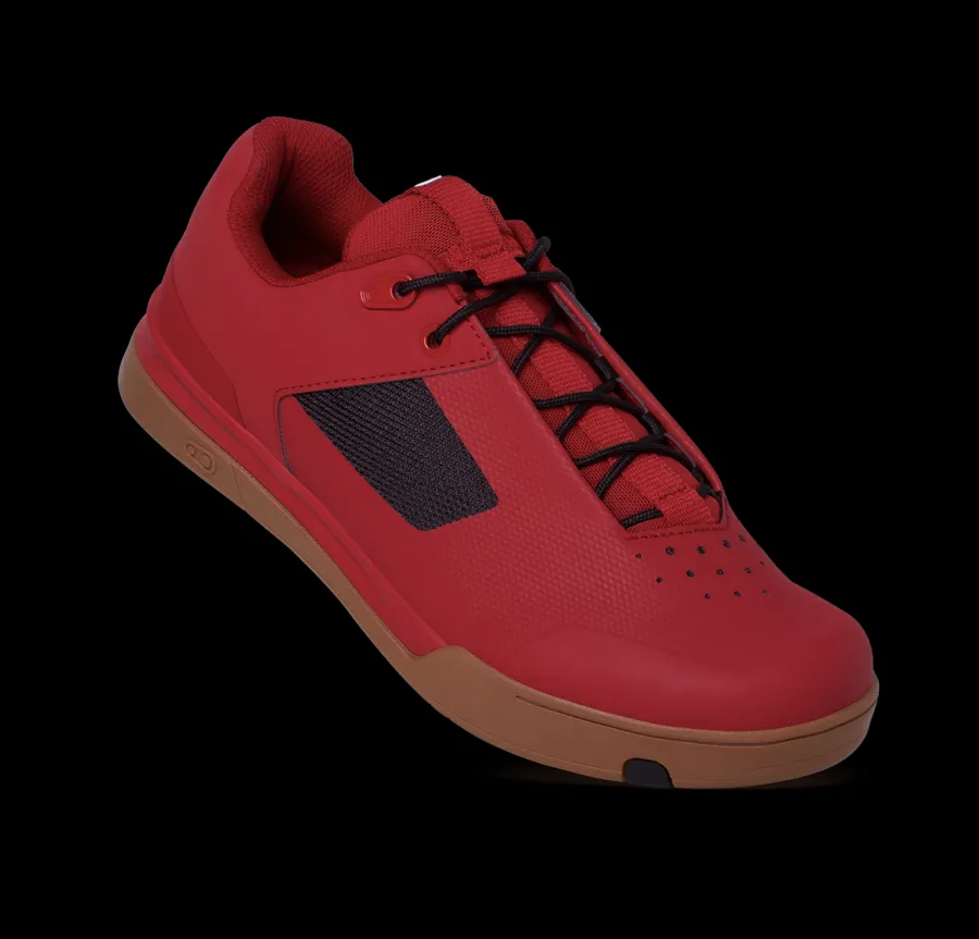 Crankbrothers Mallet Lace Clip-In Shoes - Pump For Peace Edition Red/Gum Hot