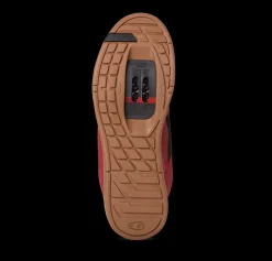 Crankbrothers Mallet Lace Clip-In Shoes - Pump For Peace Edition Red/Gum Hot