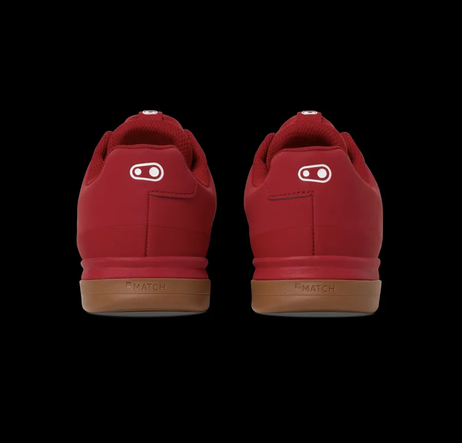 Crankbrothers Mallet Lace Clip-In Shoes - Pump For Peace Edition Red/Gum Hot