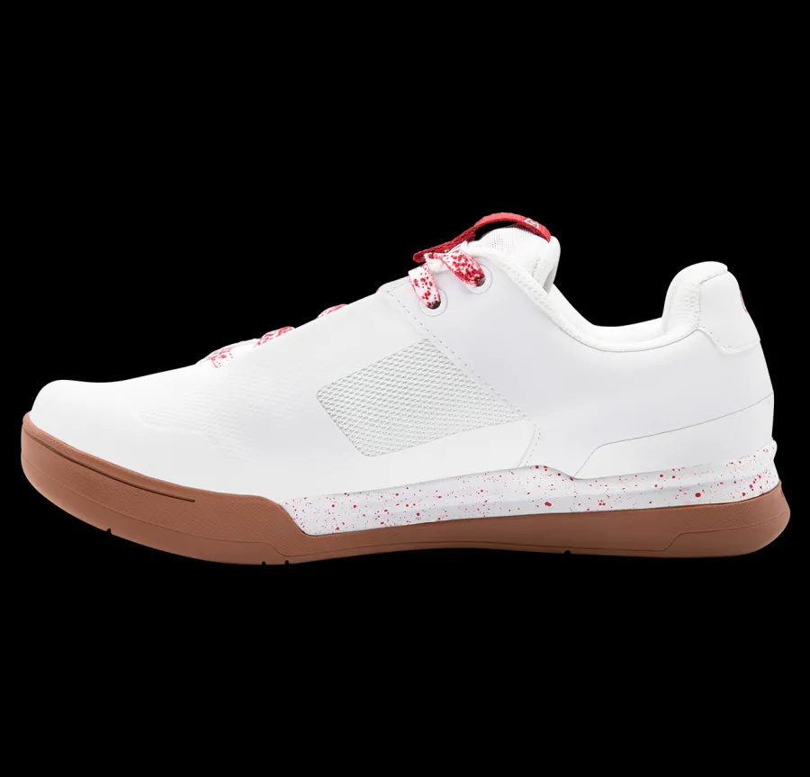 Crankbrothers Mallet Lace Clip-In Shoes - White/Red Splatter RedSplatter Best Sale