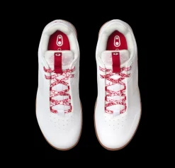 Crankbrothers Mallet Lace Clip-In Shoes - White/Red Splatter RedSplatter Best Sale