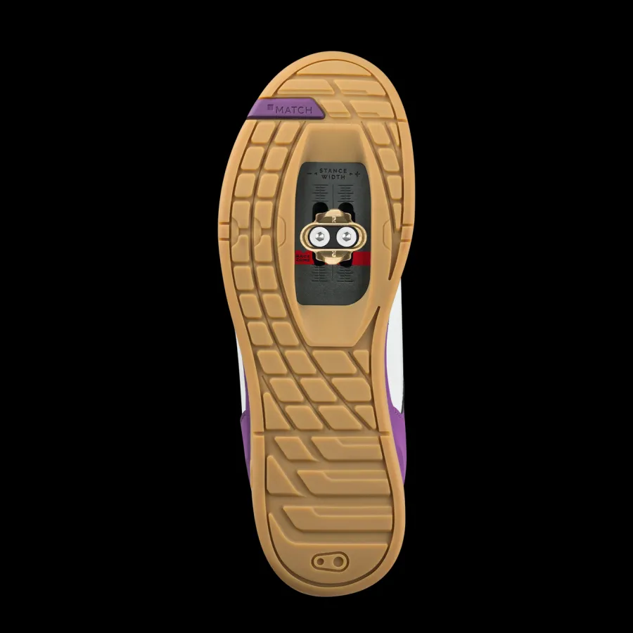 Crankbrothers Mallet Lace Clip-In Shoes - Bernard Kerr Edition White/Purple/Gum Best