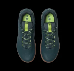 Crankbrothers Stamp Lace Flat Shoes - Petrol/Lime Splatter LimeGreenSplatter Online