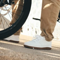 Crankbrothers Stamp Street Fabio Flat Shoes - White/Gum Shop