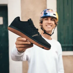 Crankbrothers Stamp Street Fabio Flat Shoes - Black/Gum Cheap